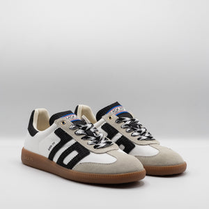 Basket Back 70 toile blanche et noire
