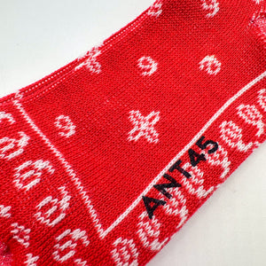 Chaussettes ANT45 bandana rouge