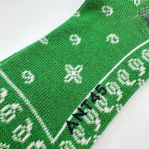 Chaussettes ANT45 bandana verte - Tandem