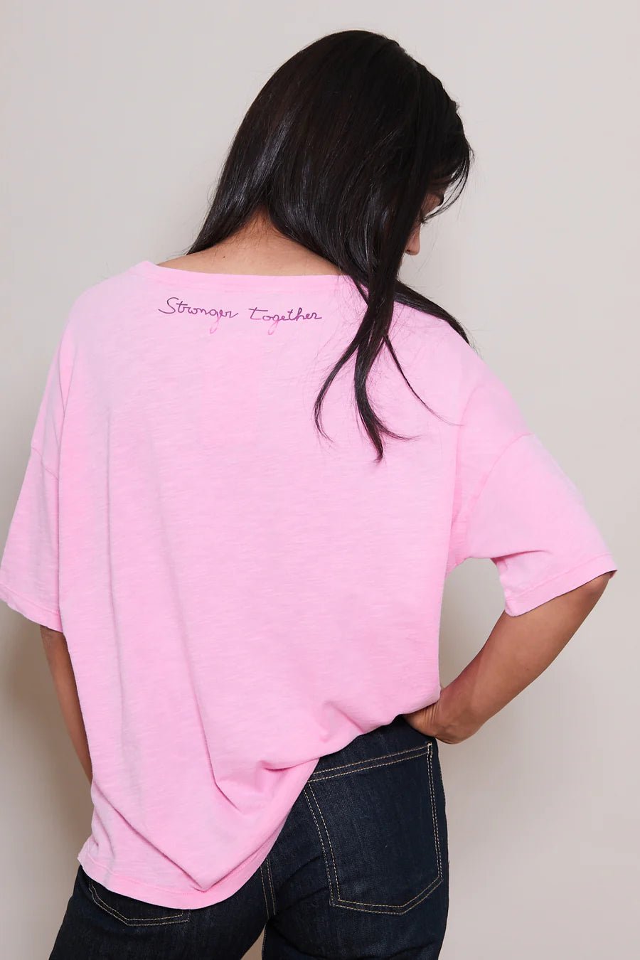 T-shirt ONE TEE rose X Véronika - Tandem