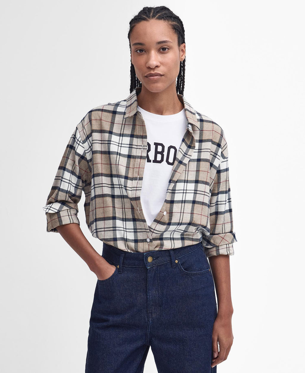 Chemise Barbour Elishaw Hessian - Tandem