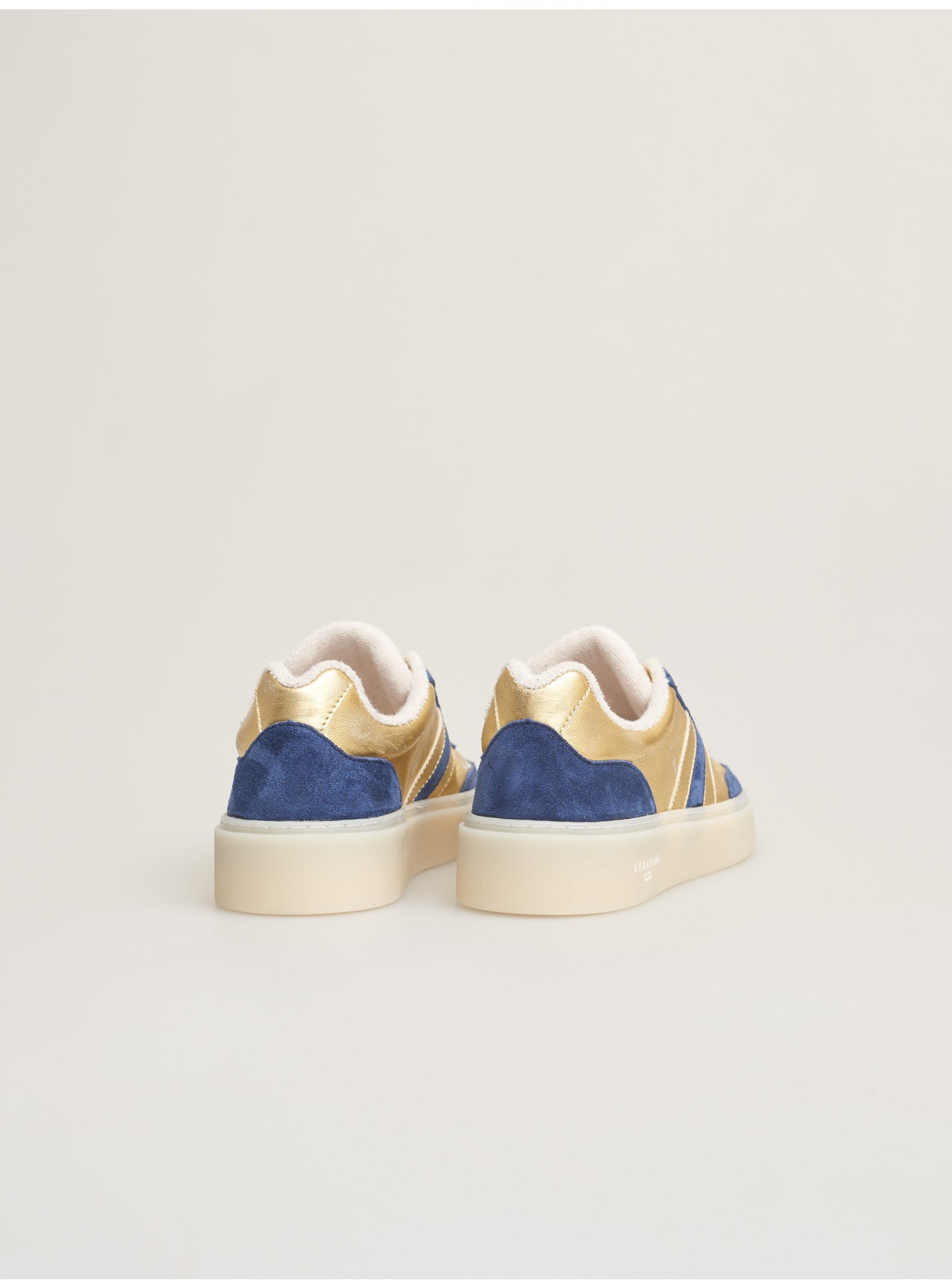 Basket Serafini court gold blue