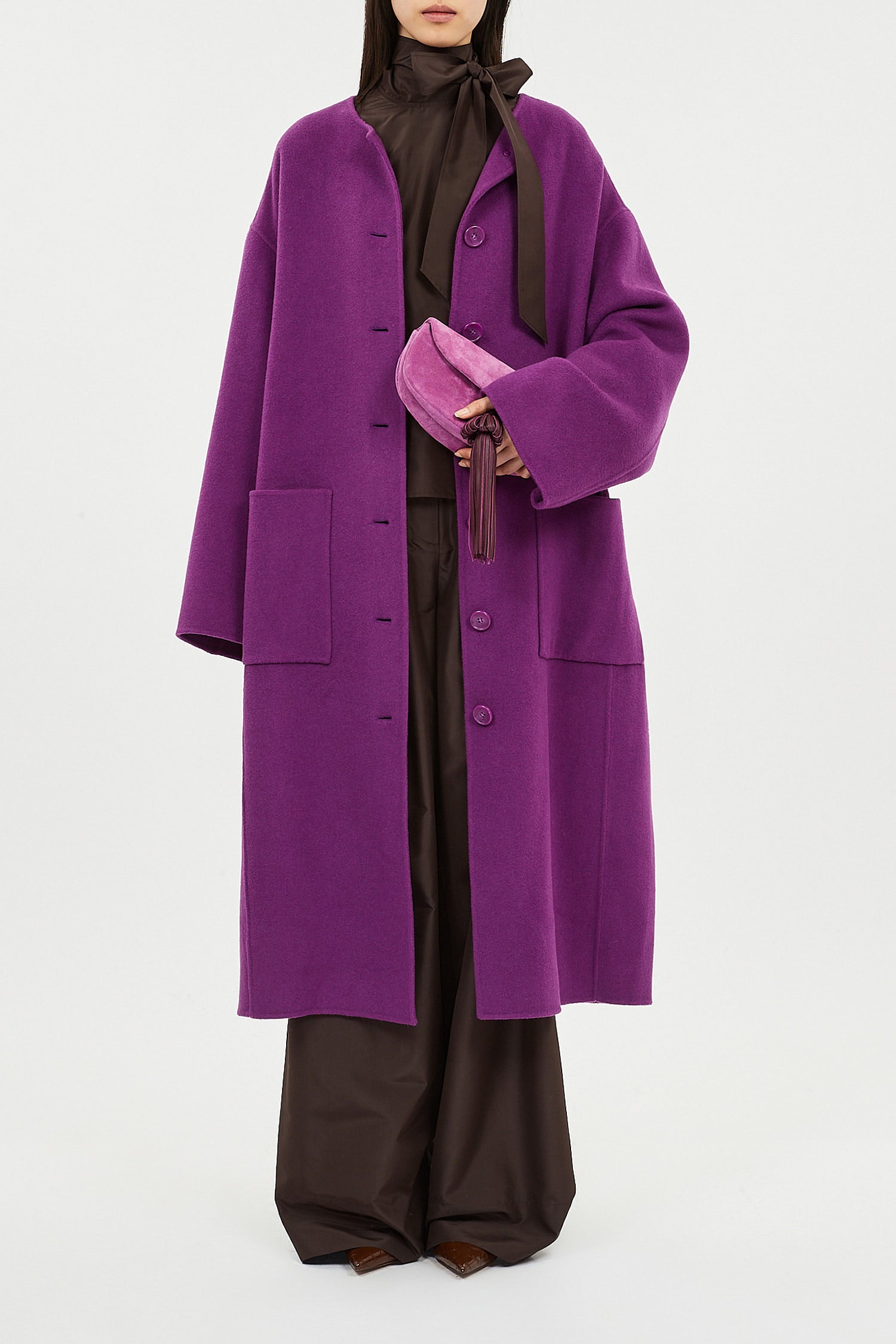 Fernanda Double Faced Wool Oversized Coat