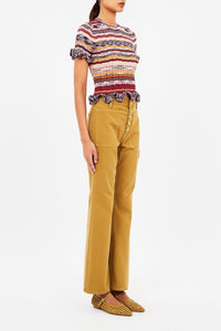 Miya Short Sleeve Knit Top - Tandem