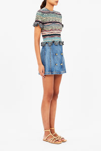 Miya Short Sleeve Knit Top - Tandem