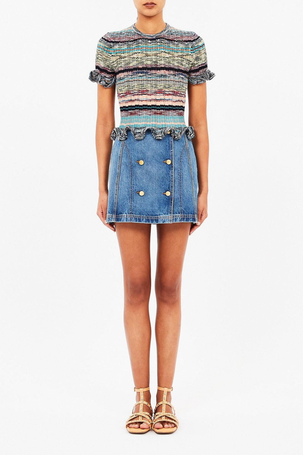 Miya Short Sleeve Knit Top - Tandem