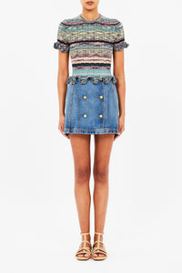 Miya Short Sleeve Knit Top - Tandem
