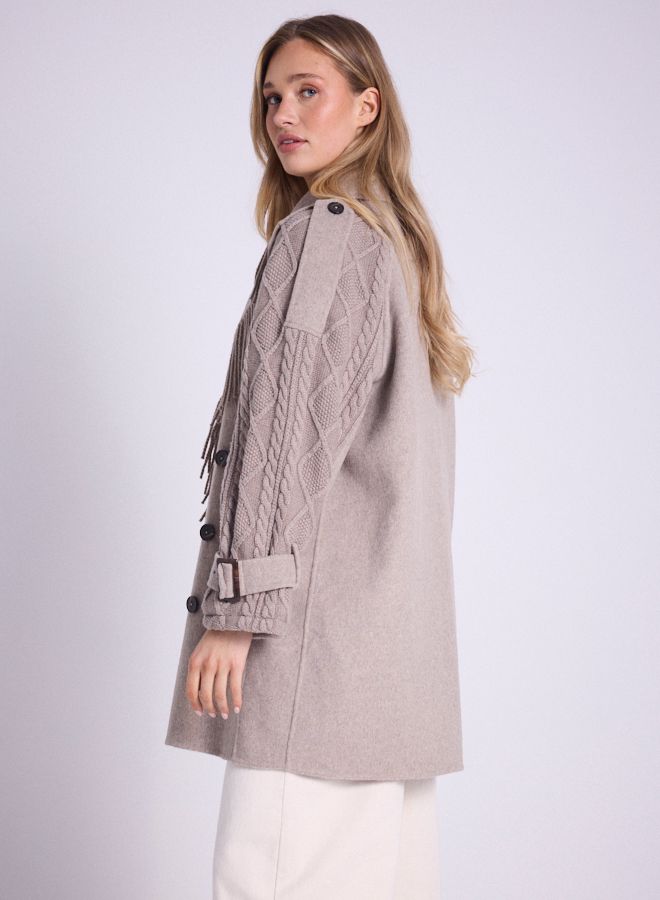 MANTEAU TRENCH A FRANGE ML