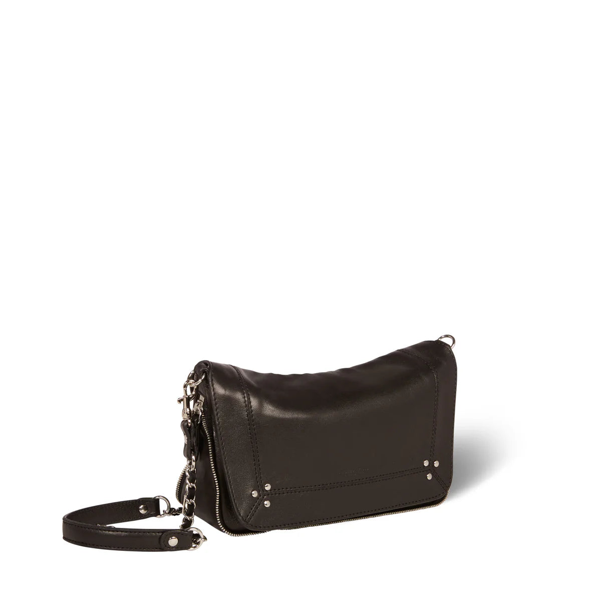 Sac Jérôme Dreyfuss Bobi S agneau noir silver