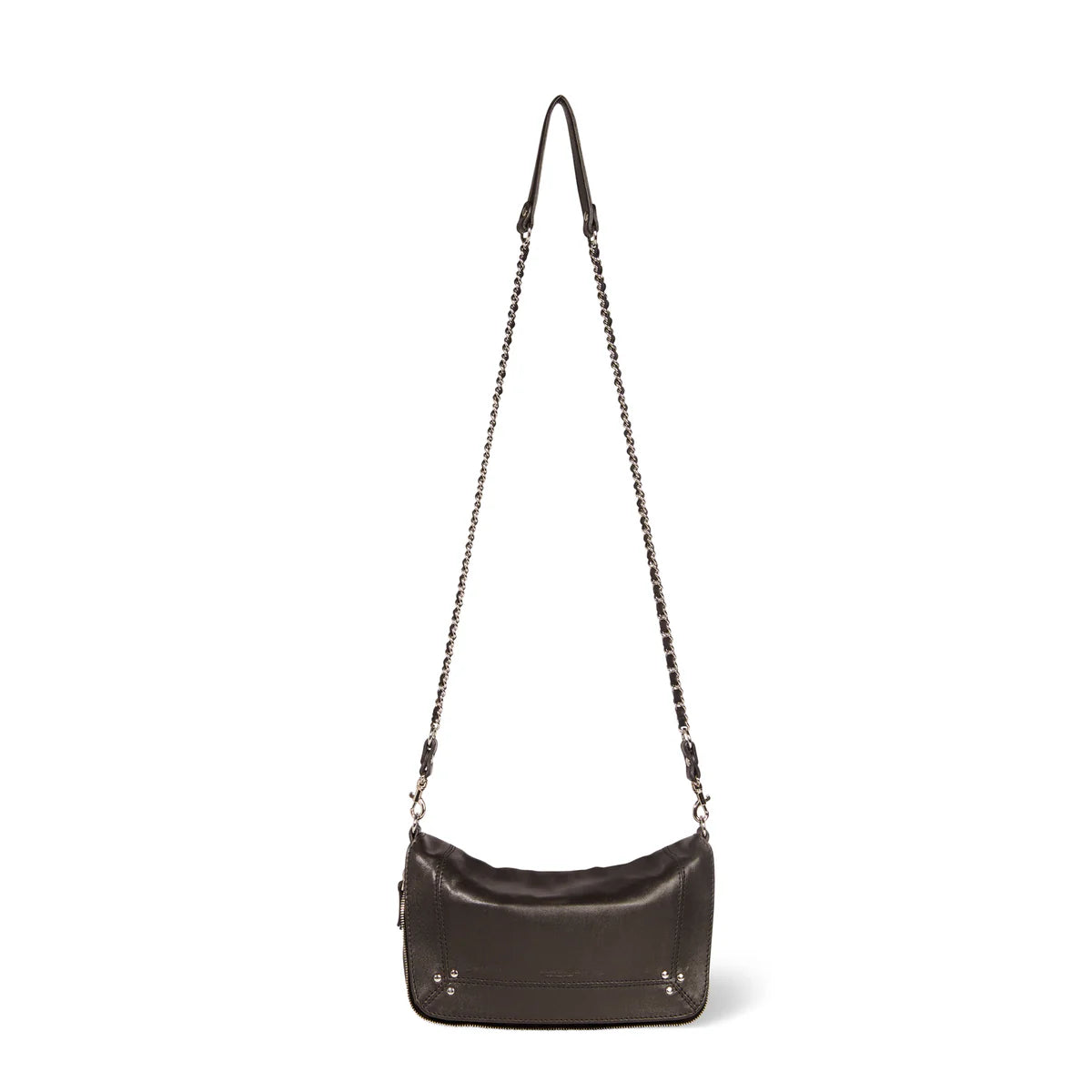 Sac Jérôme Dreyfuss Bobi S agneau noir silver