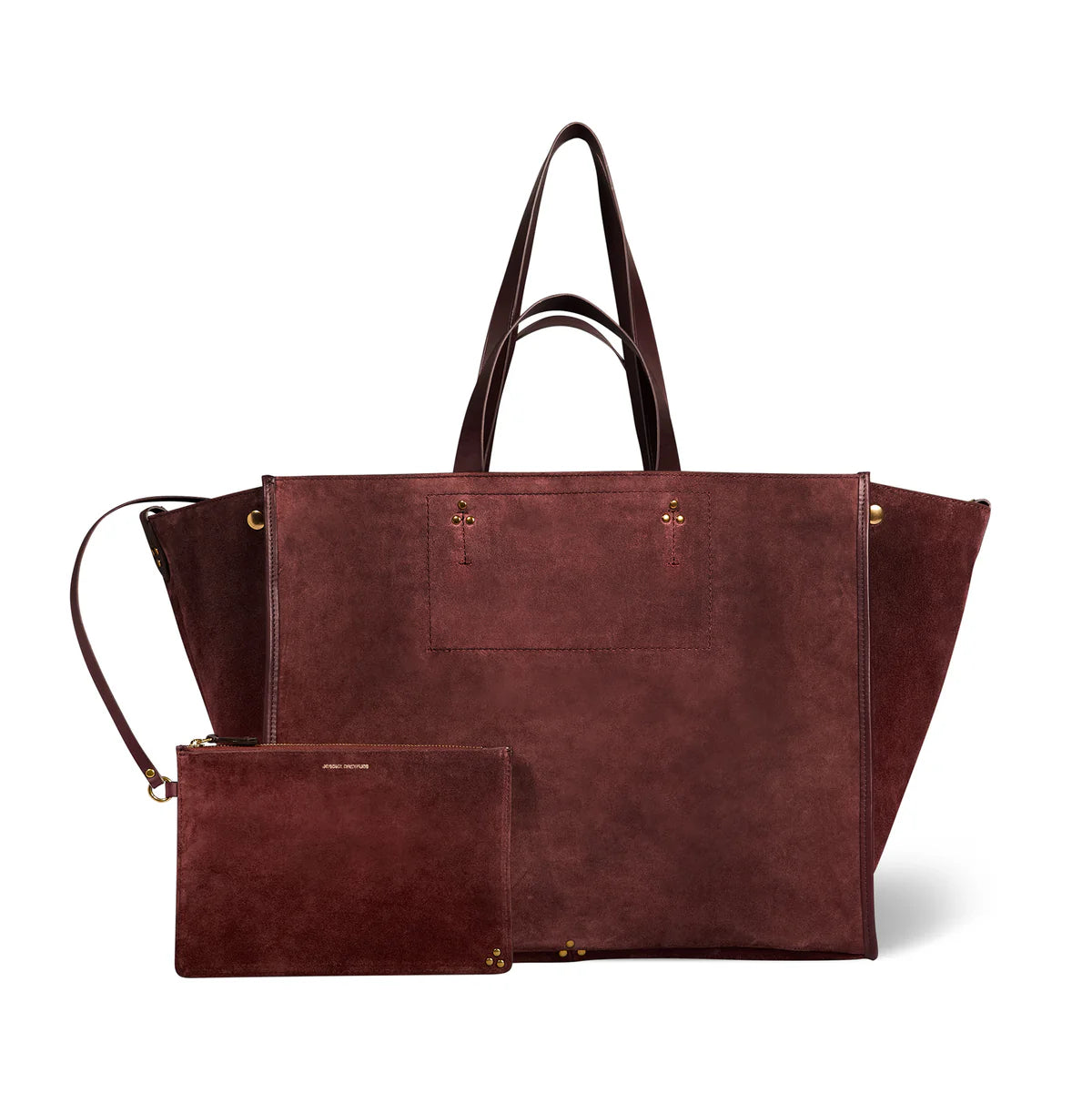 Sac Jérôme Dreyfuss Léon L croute velours brulé