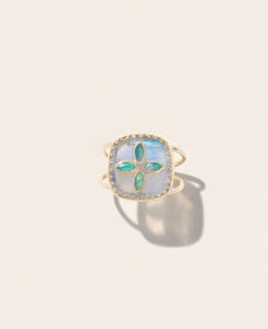Bague Pascale Monvoisin Bowie n°2 pierre du lune - Tandem