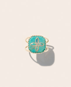 Bague Pascale Monvoisin Bowie n°2 turquoise - Tandem