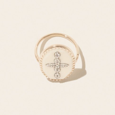 Bague Pascale Monvoisin Bowie N°3 blanc diamants - Tandem