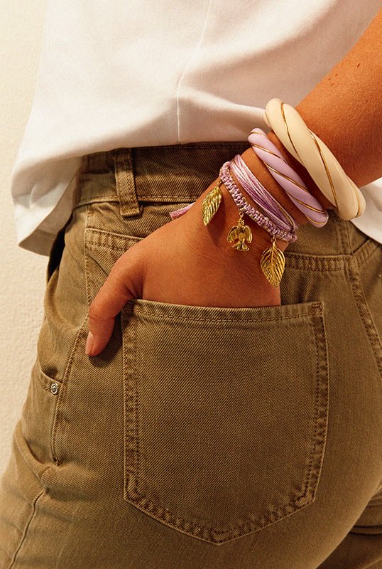 Bracelet Aurélie Bidermann Charms Mauve - Tandem