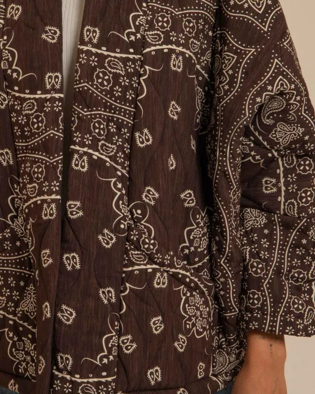 Veste Aokyanos Chicago bandana marron