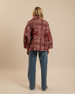Veste Aokyanos Chicago bandana bordeaux