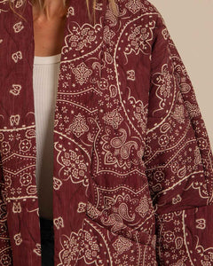 Veste Aokyanos Chicago bandana bordeaux