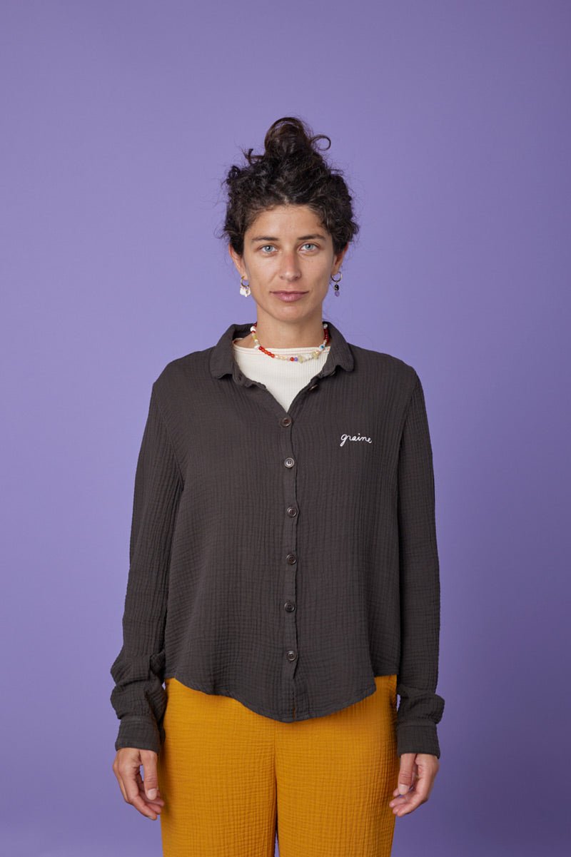 Chemise Graine Sarrazin anthracite - Tandem