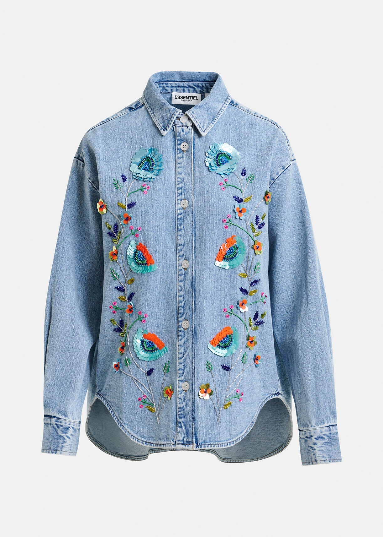 Icksonville sequin denim shirt