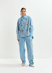 Icksonville sequin denim shirt