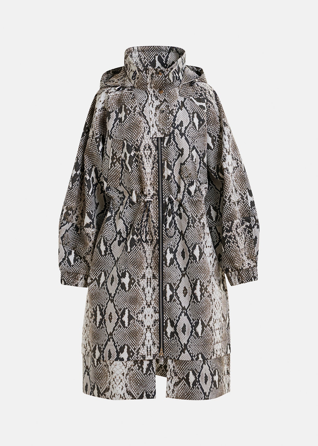 Identify oversized rain coat