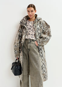 Identify oversized rain coat