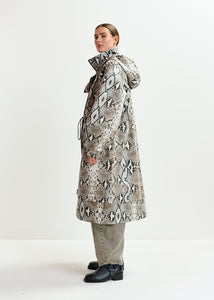 Identify oversized rain coat