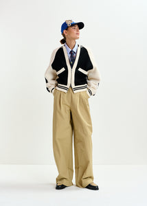Idol knitted bicolour jacket