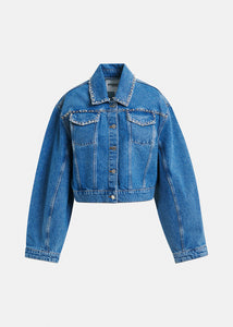 Idolized embo denim jacket