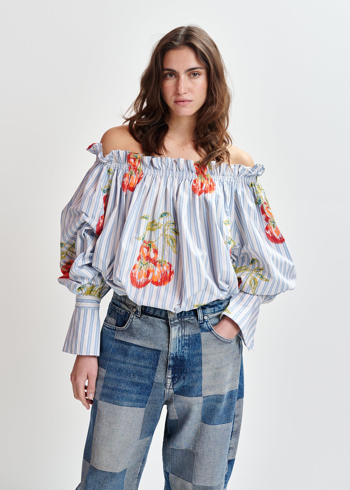 Ihandstand striped top