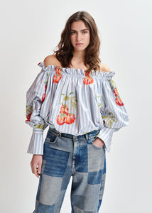 Ihandstand striped top