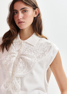 Ihelly polo with lace