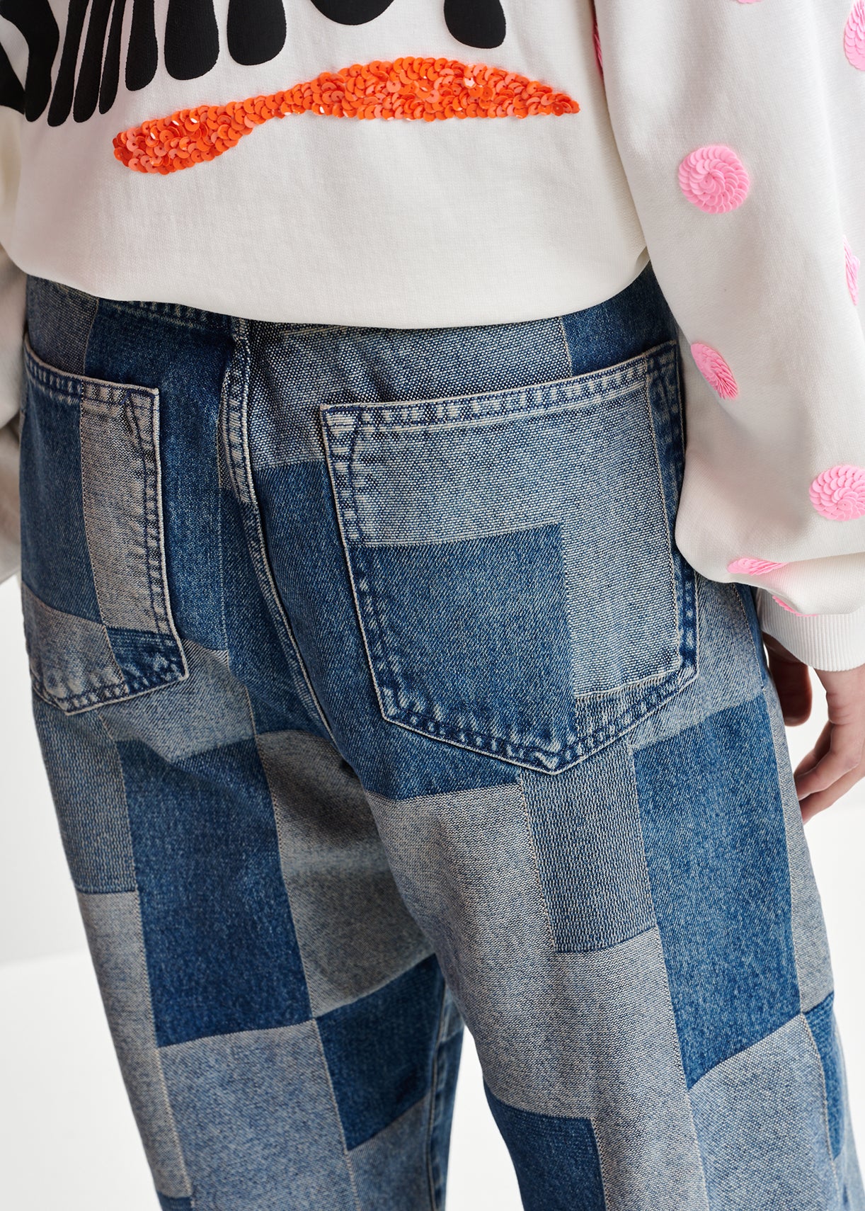 Ijeans patchwork jeans