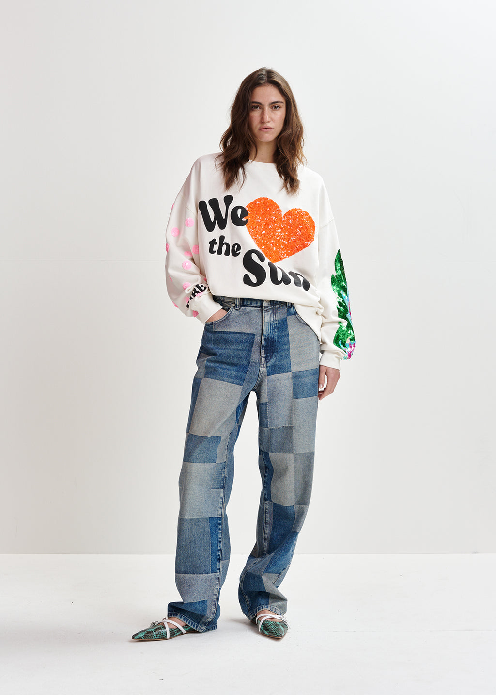 Ijeans patchwork jeans