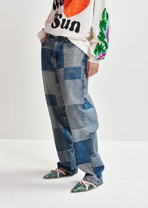 Ijeans patchwork jeans