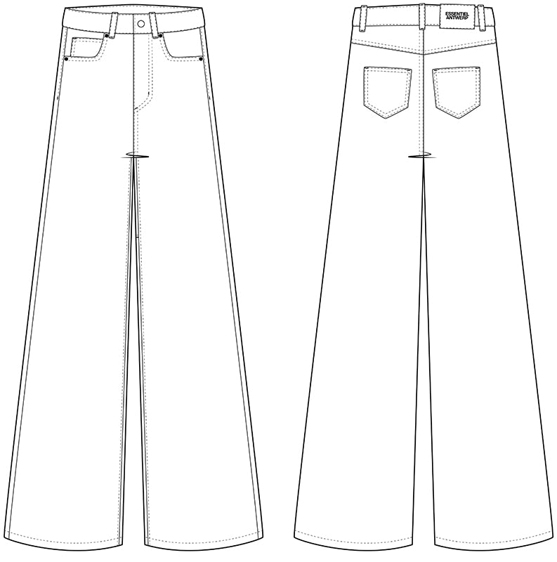 Ijeans patchwork jeans