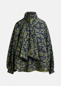 Illicium pussy bow tie shirt
