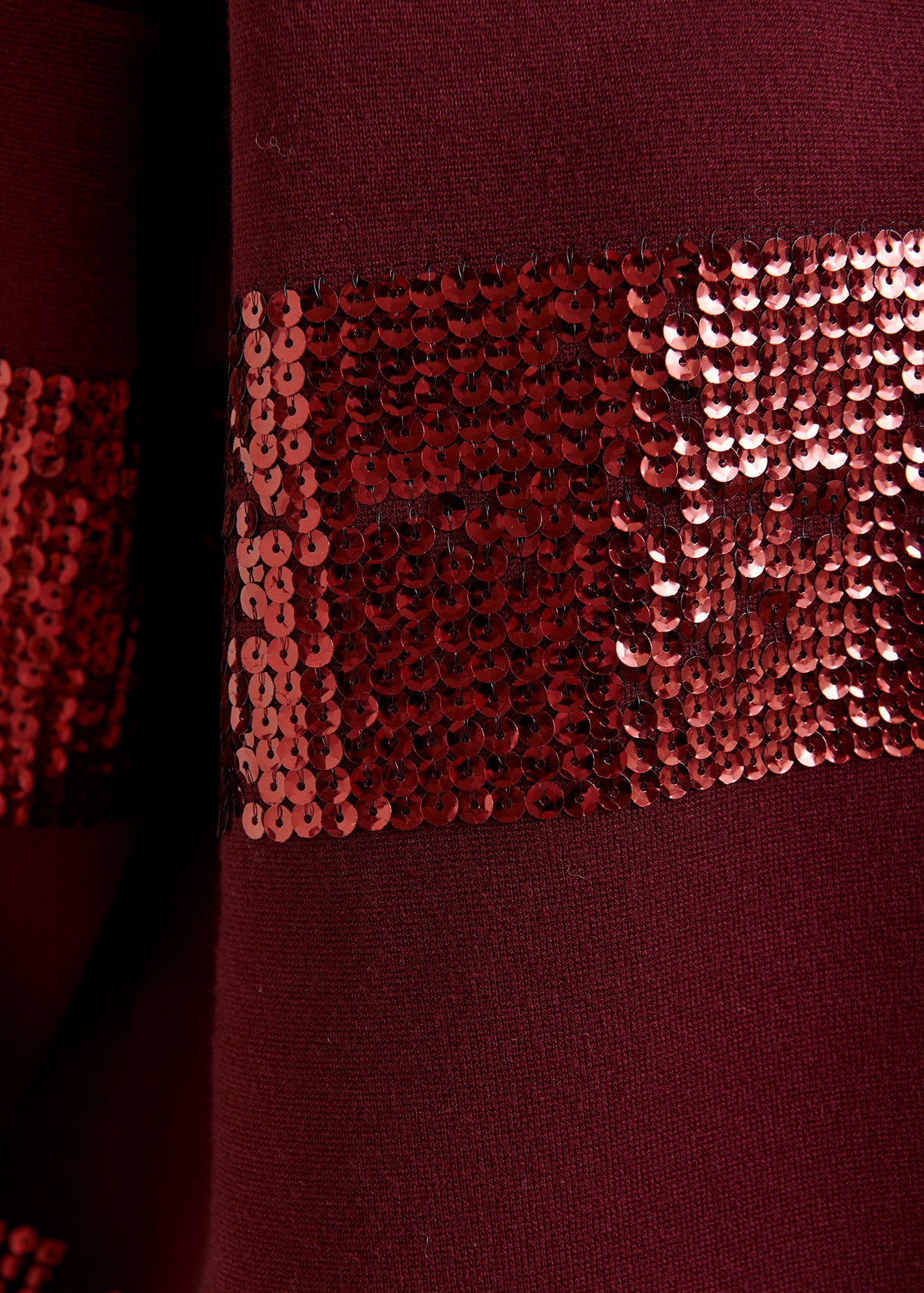 Illuminati striped sequin polo