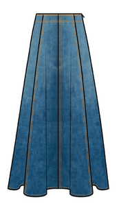 The Uma Midi Denim Skirt - Tandem
