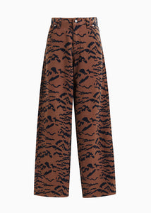 Impeccable printed jeans