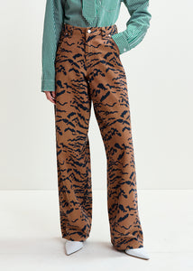 Impeccable printed jeans