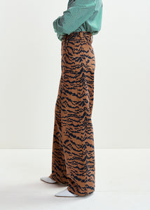 Impeccable printed jeans