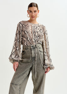 Inemy balloon sleeve top