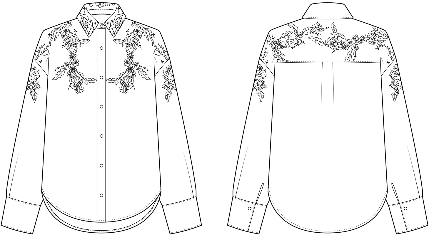 Inglewood embroidered shirt