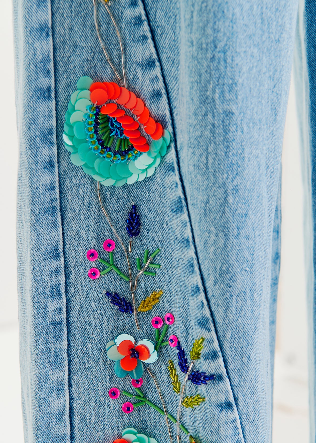 Innecticut sequin denim jeans
