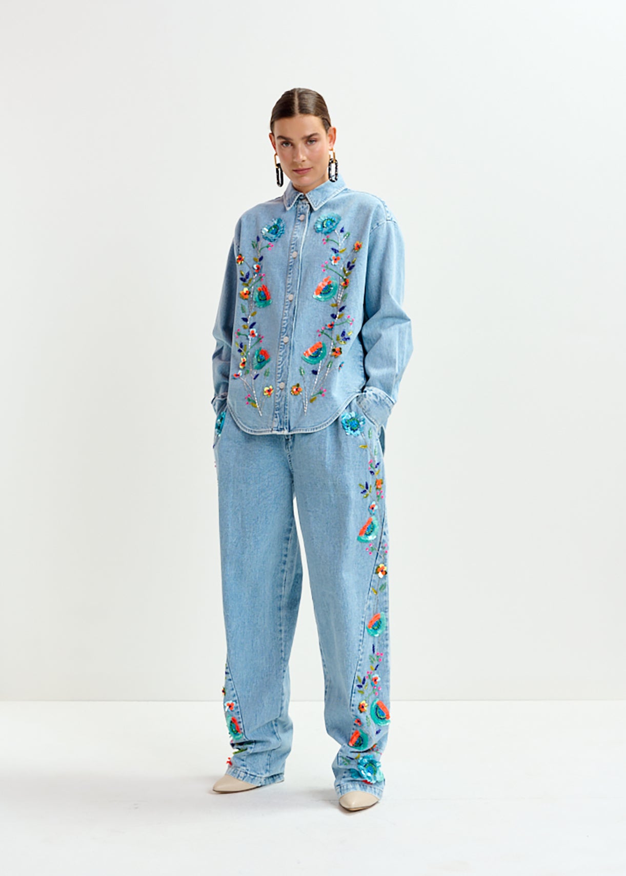 Innecticut sequin denim jeans