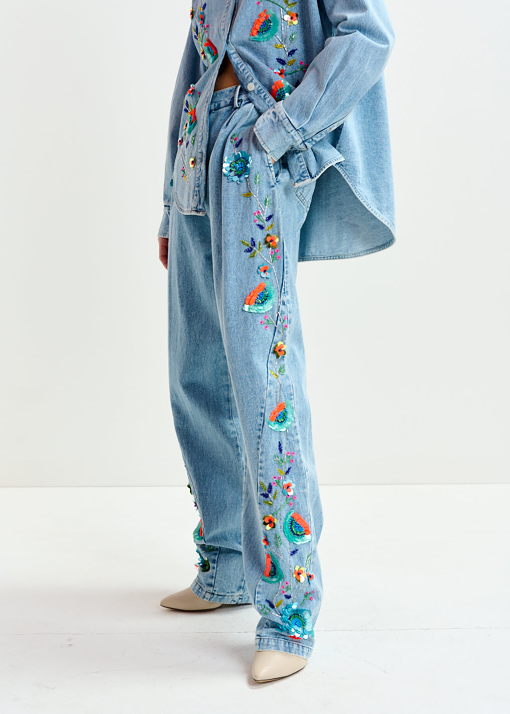 Innecticut sequin denim jeans