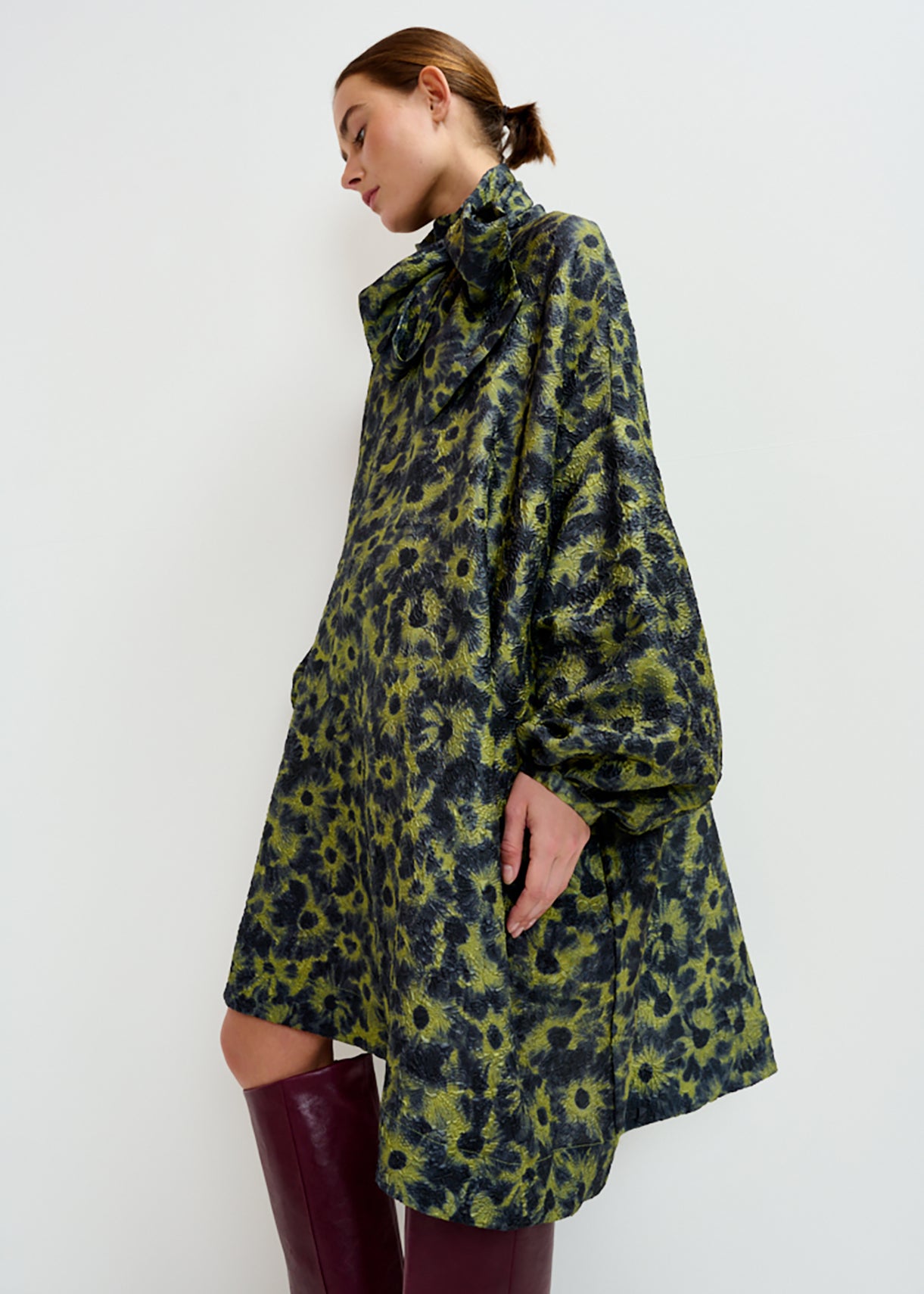 Ioanna neck tie minidress