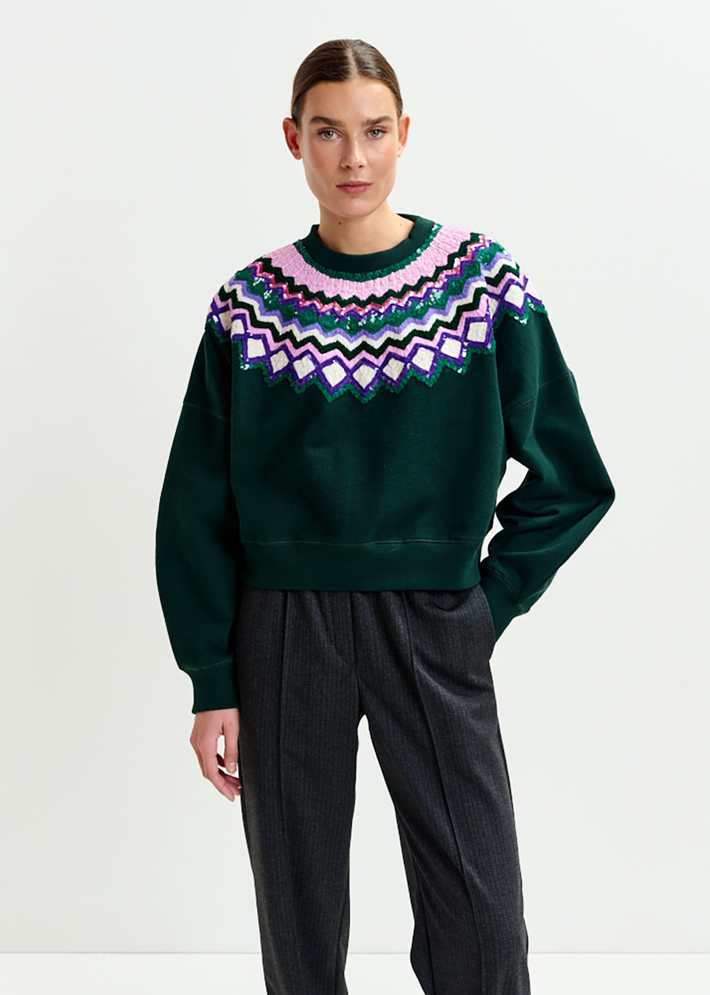 Issu embroidered sweatshirt